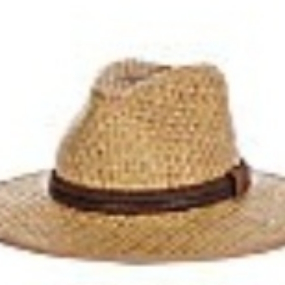 Tan Straw Fedora - Picture 1 of 2